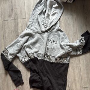 Victoria's Secret Pink Gray Hoodie